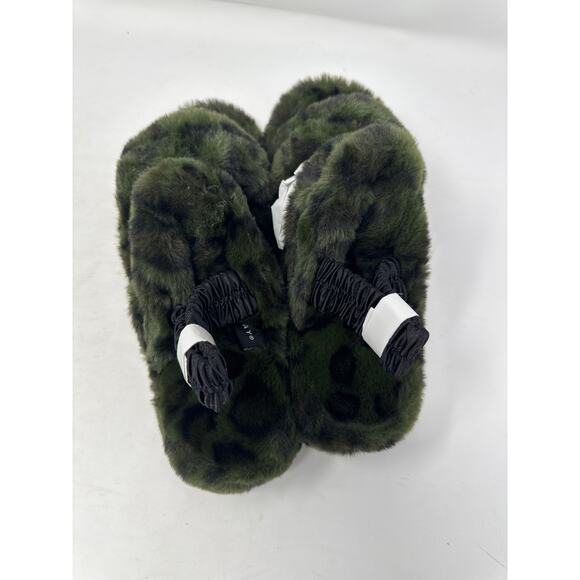 Brand New Array Shayla Women's Size 8 Green Plush Slippers SLingback - Picture 6 of 8